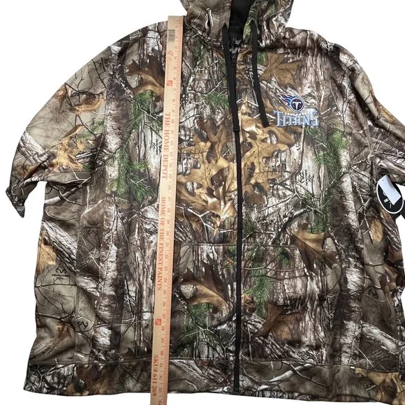 409Dunbrooke Realtree Camo Tennessee Titans Trophy Tech Fleece Full-Zip Hoodie